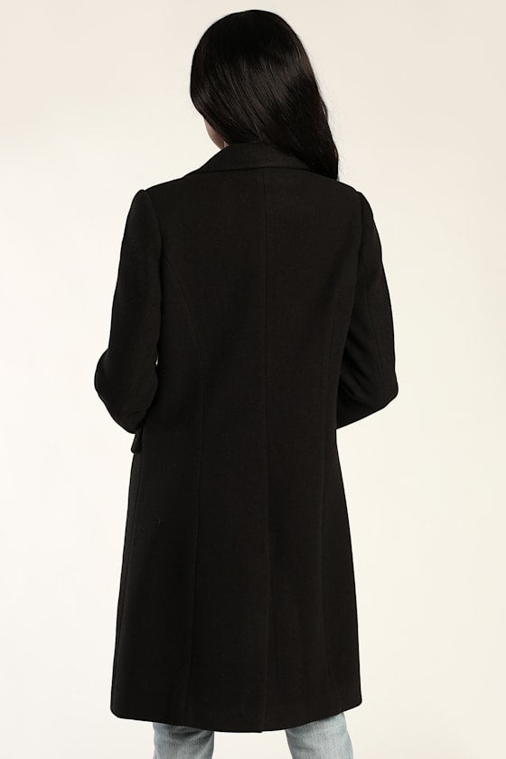 Chic Feelings Black Long Sleeve Coat