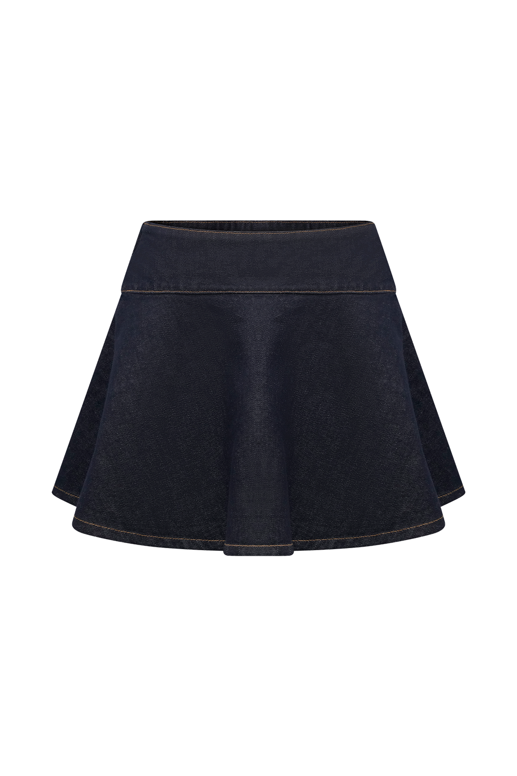 Arista Denim Mini Skirt - Washed Indigo Blue