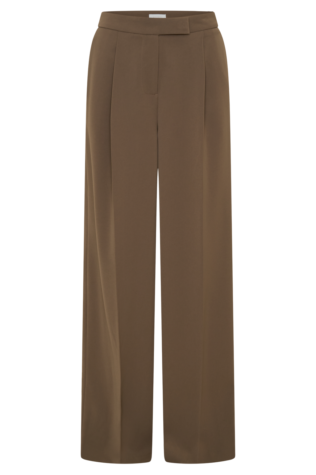 Faith Suiting Wide Leg Pant - Cacao Brown