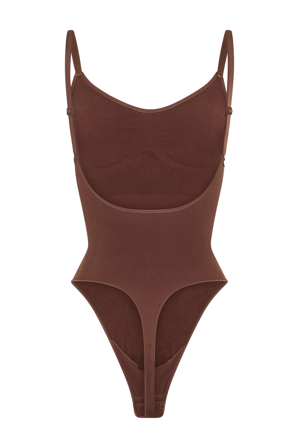 Alyssa Backless Shapewear Bodysuit - Espresso