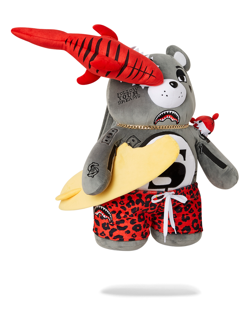 SHARK FRIENDS MONEYBEAR TEDDYBEAR BACKPACK