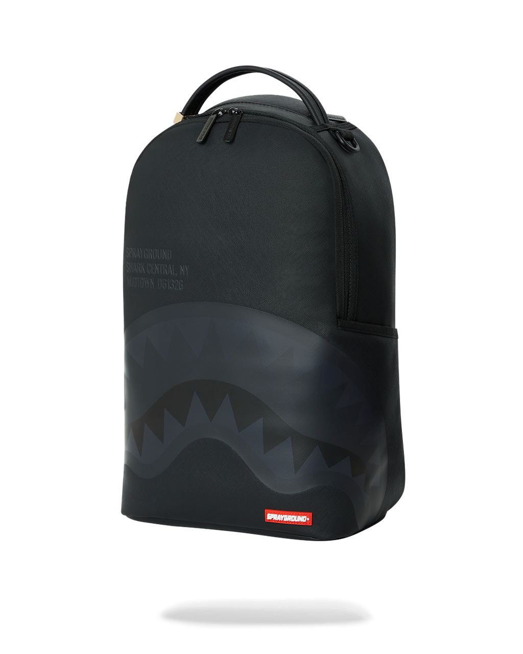SHARK CENTRAL (BLK ON BLK) BACKPACK (DLXV)