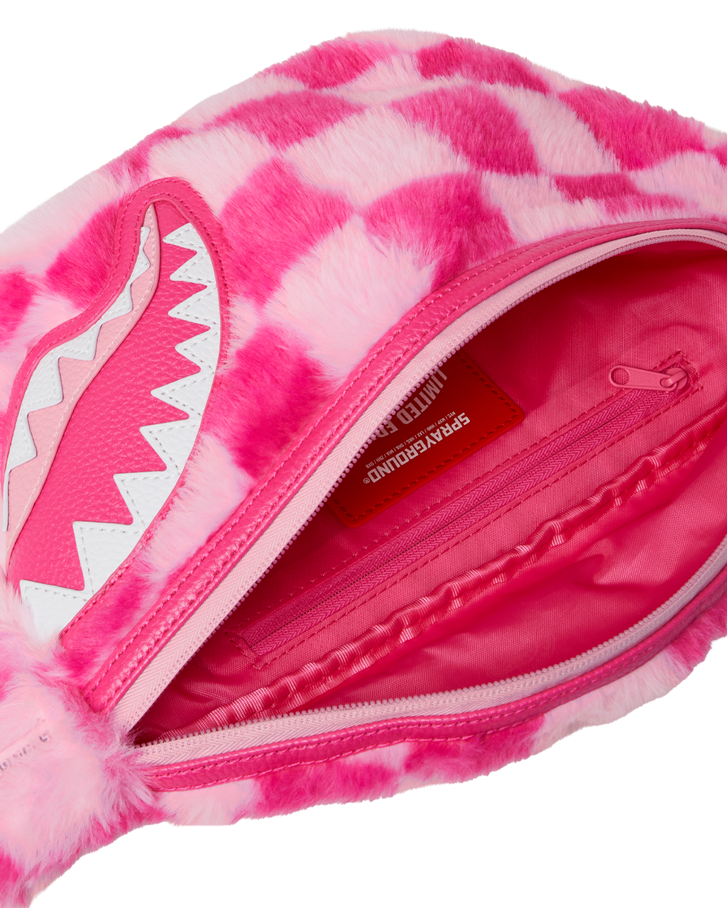 FURZILLA SHARK (PINK CHECK) SAVVY CROSSBODY