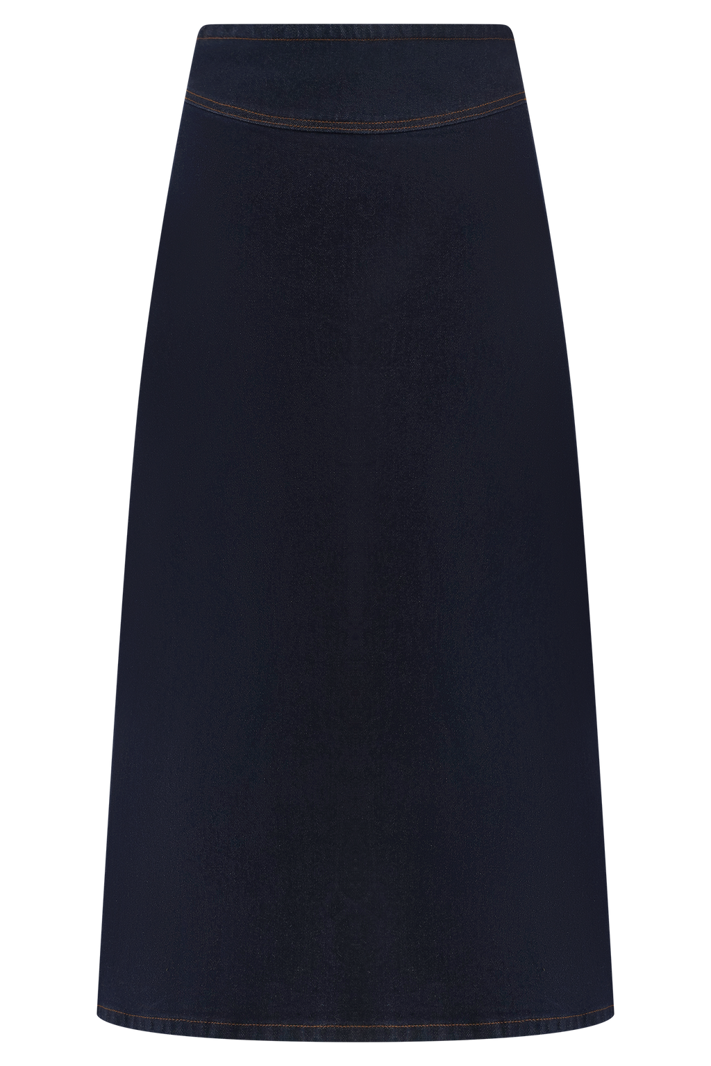 Cecilia Denim A-Line Midi Skirt - Indigo Blue