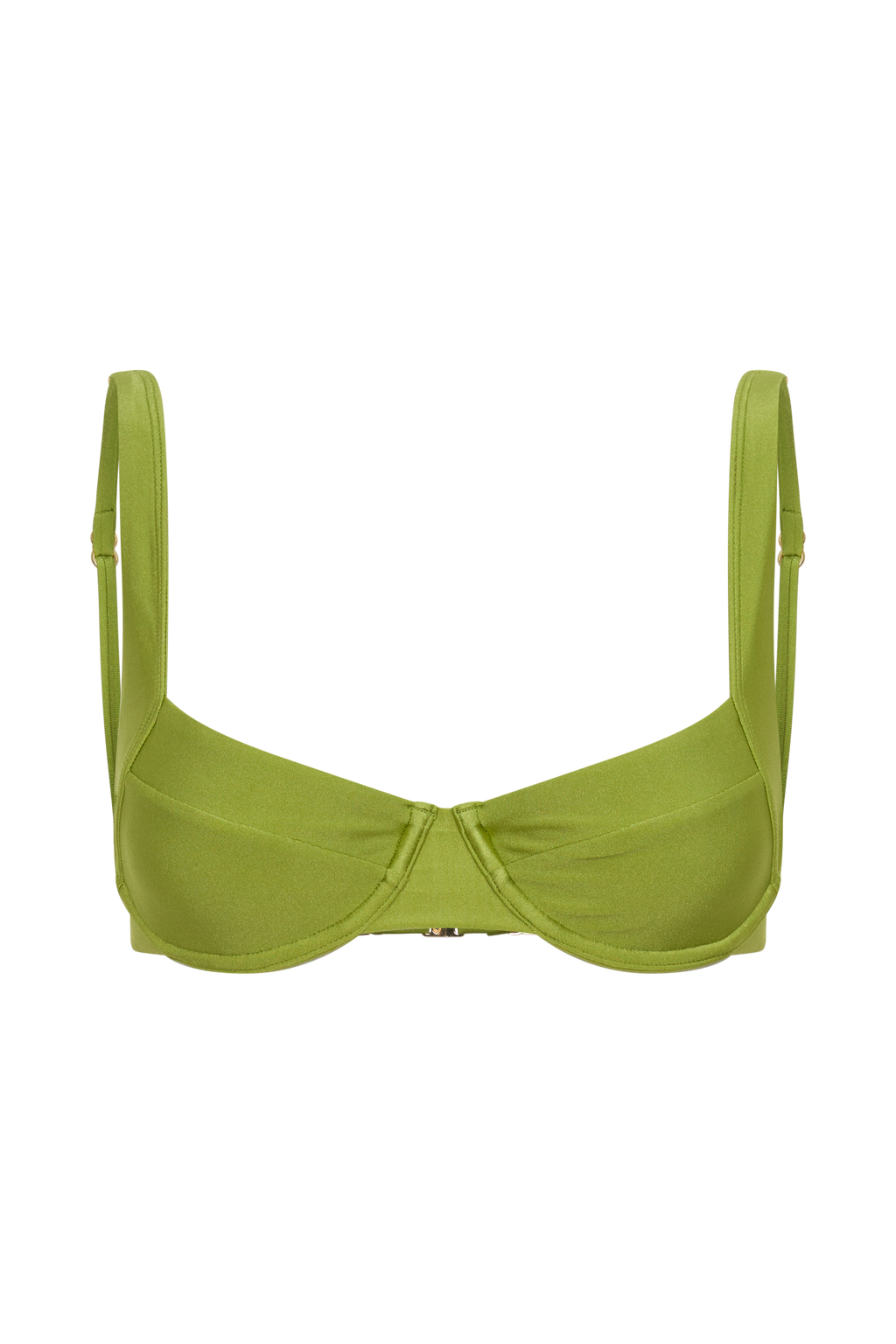 Abra Underwire Apex Bikini Top - Green