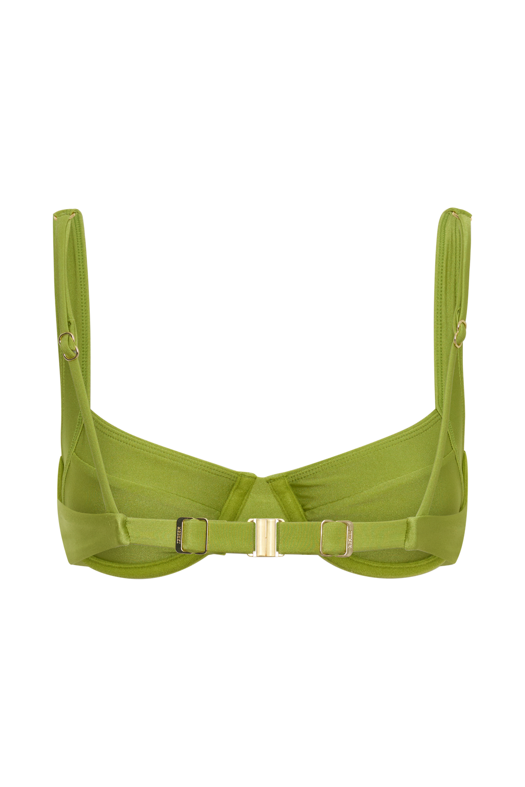 Abra Underwire Apex Bikini Top - Green