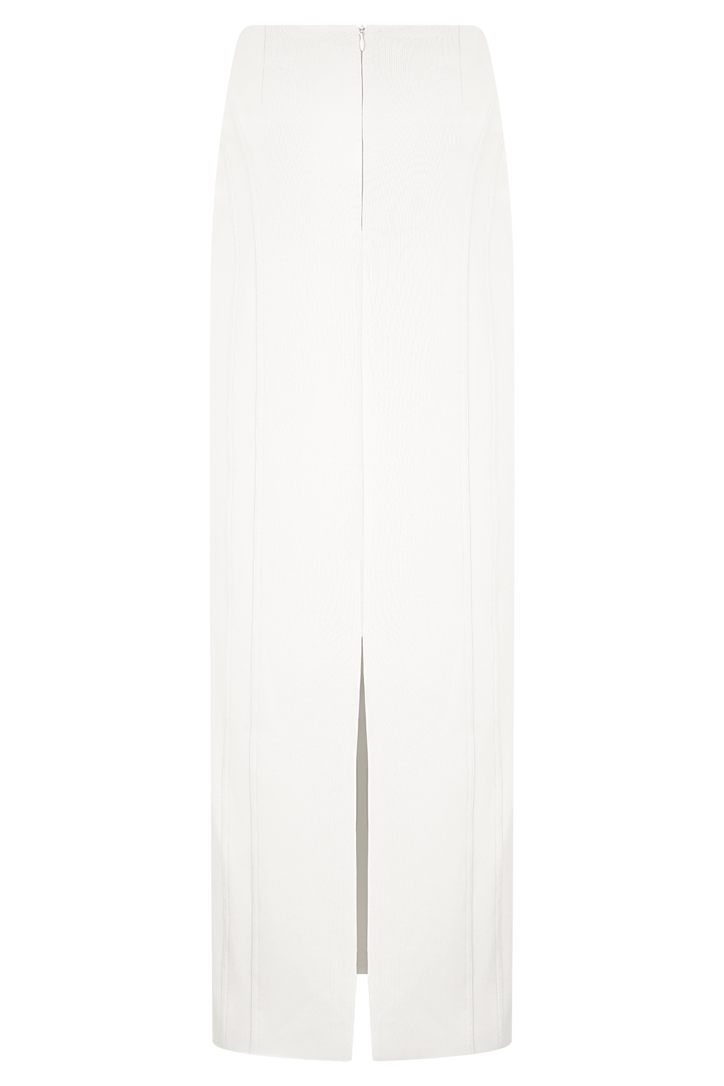 Alma High Waist Maxi Skirt - White