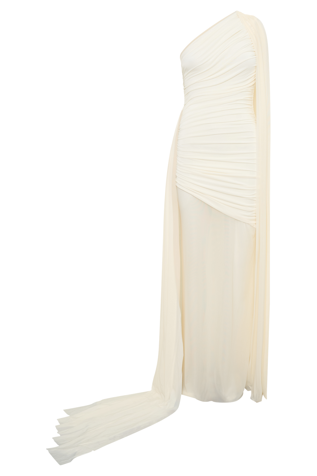 Asher Slinky One Shoulder Maxi Dress - Ivory
