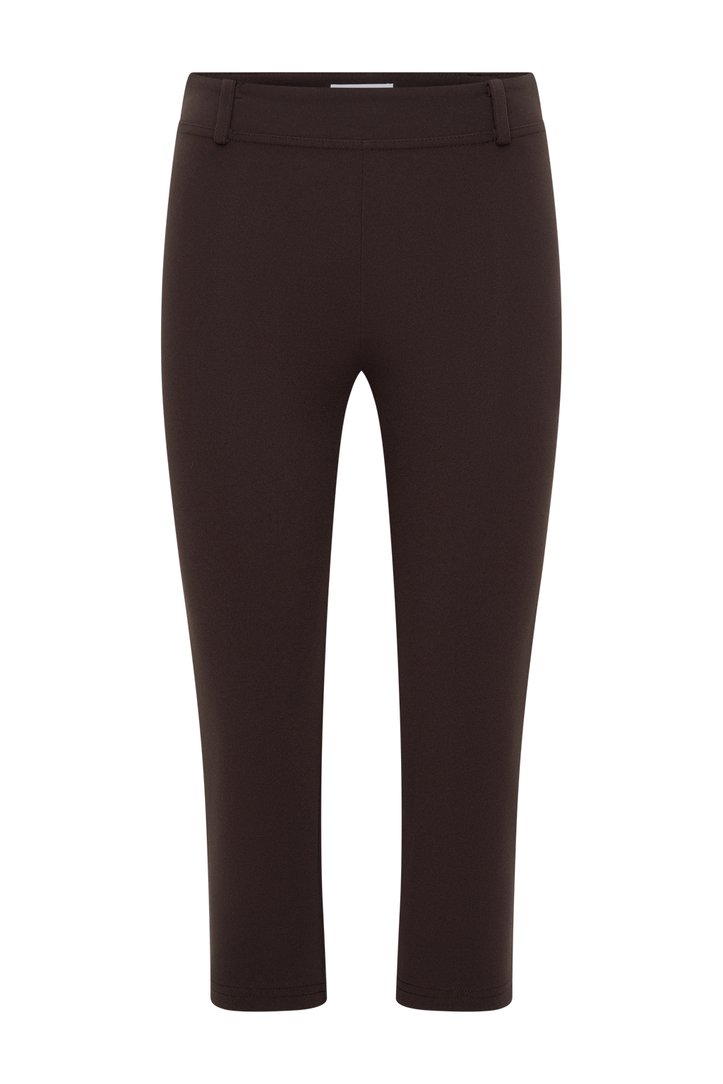 Blanca Stretch Crepe Capri Pants - Chocolate