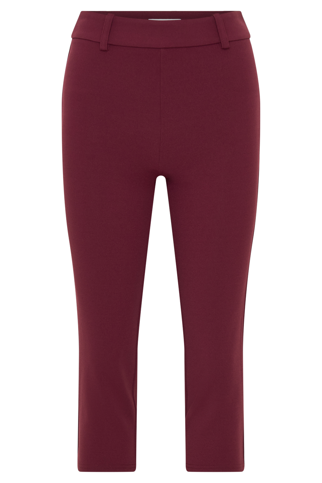 Blanca Stretch Crepe Capri Pants - Mahogany