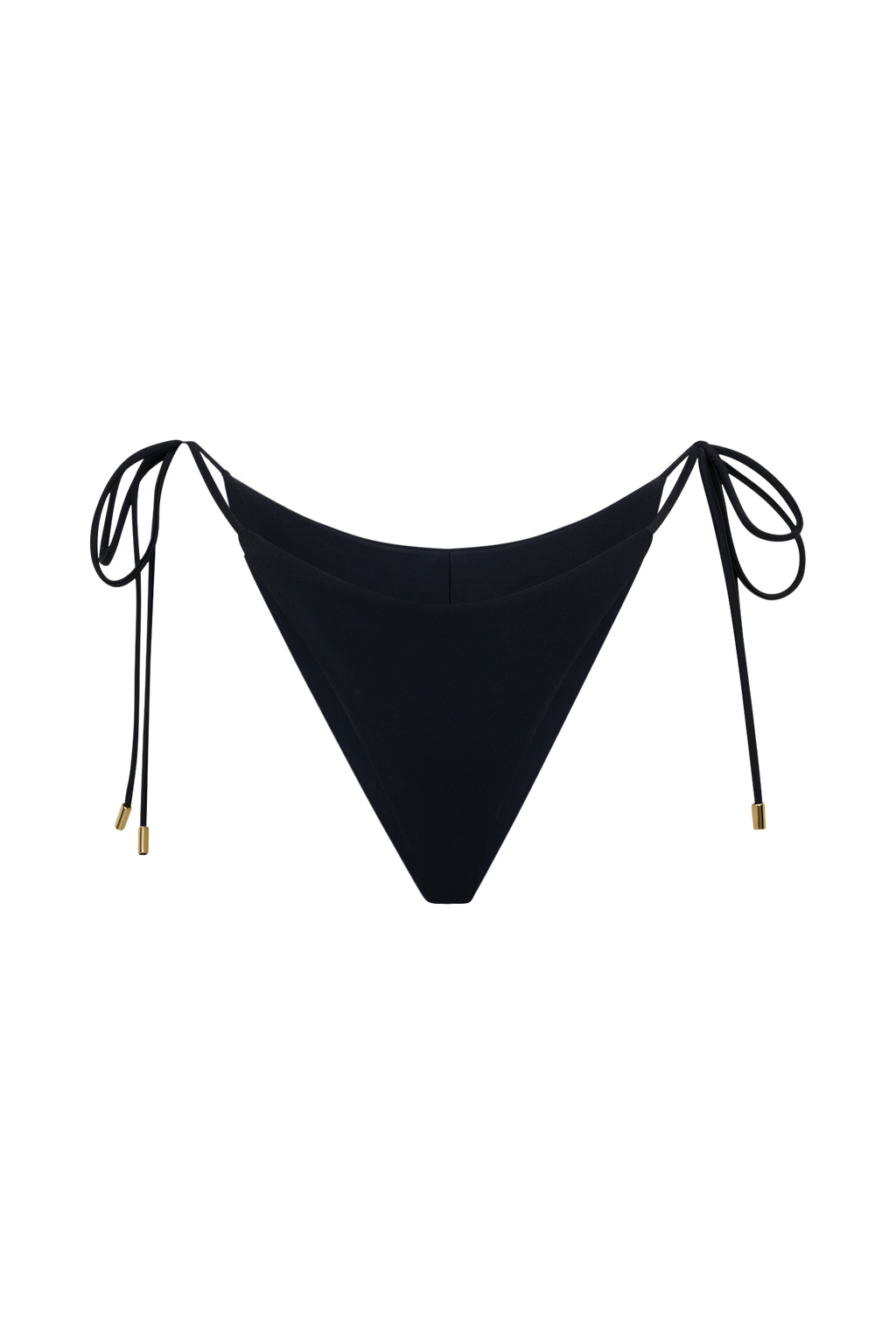Blossom Side Tie Bikini Bottom - Black