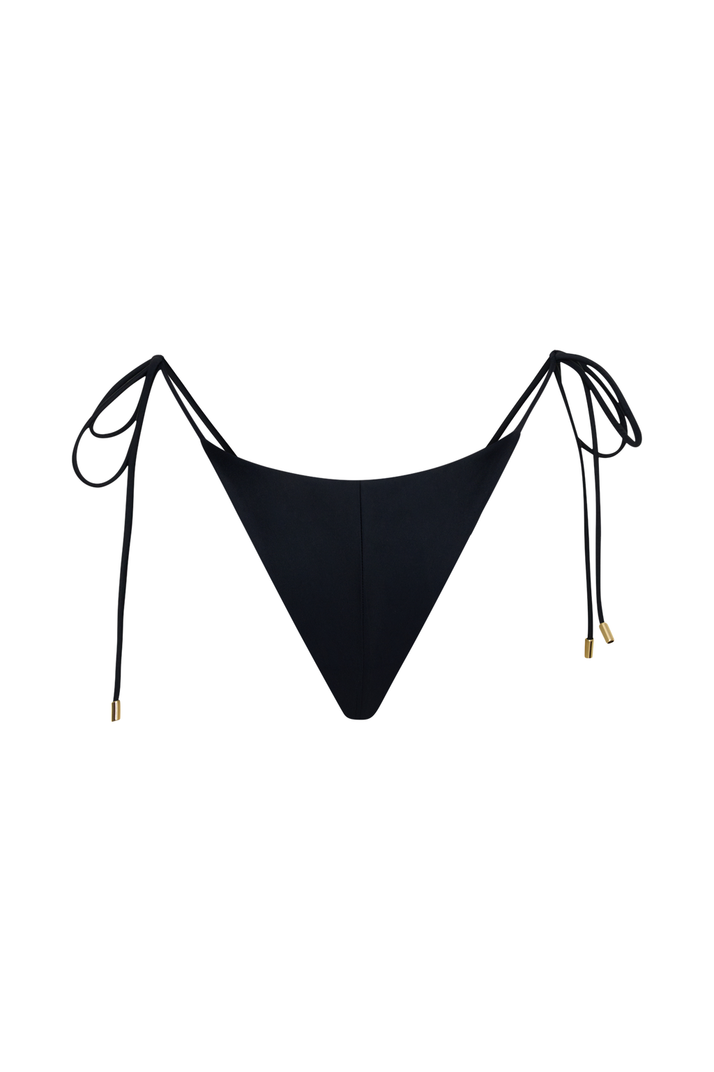 Blossom Side Tie Bikini Bottom - Black