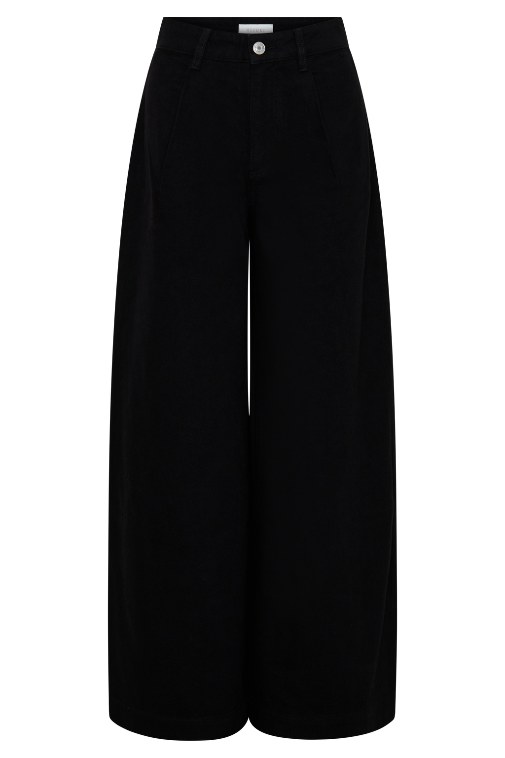 Bobby Oversized Jean With Front Pleat - Black