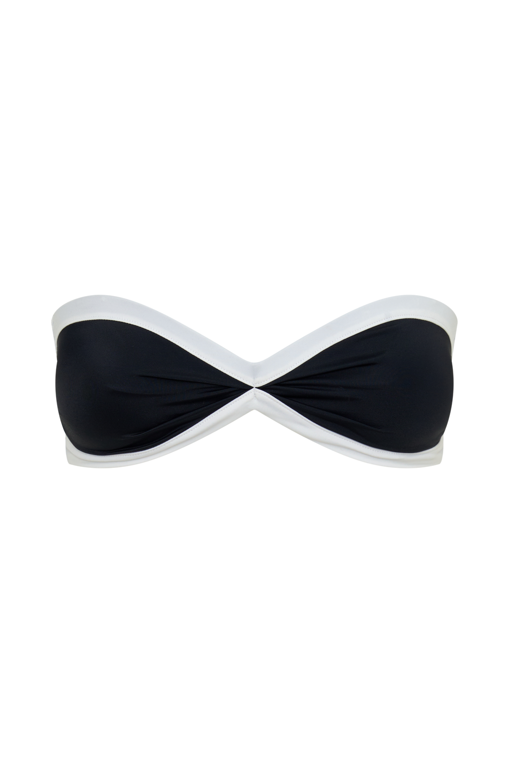 Briar Strapless Bikini Top - Black/White