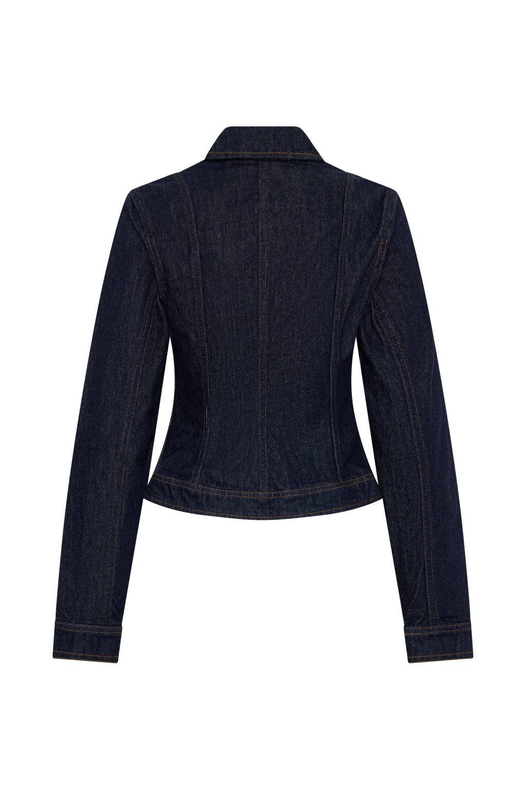 Cierra Cinched Jacket Top - Washed Indigo Blue