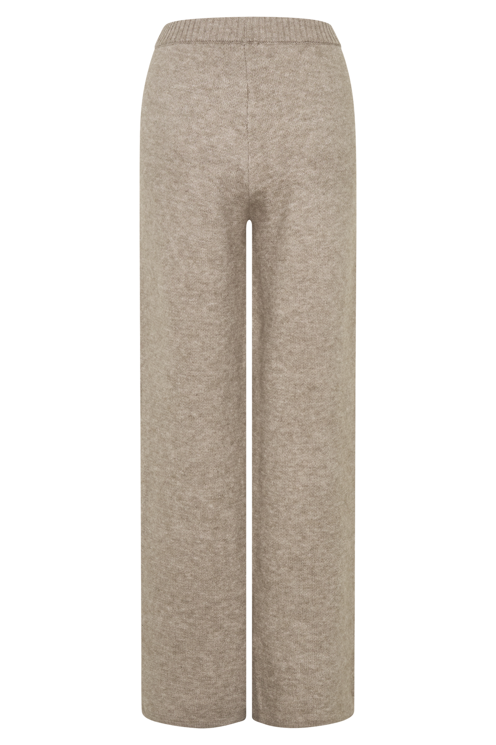 Evan Knit Wide Leg Pants - Beige Marle