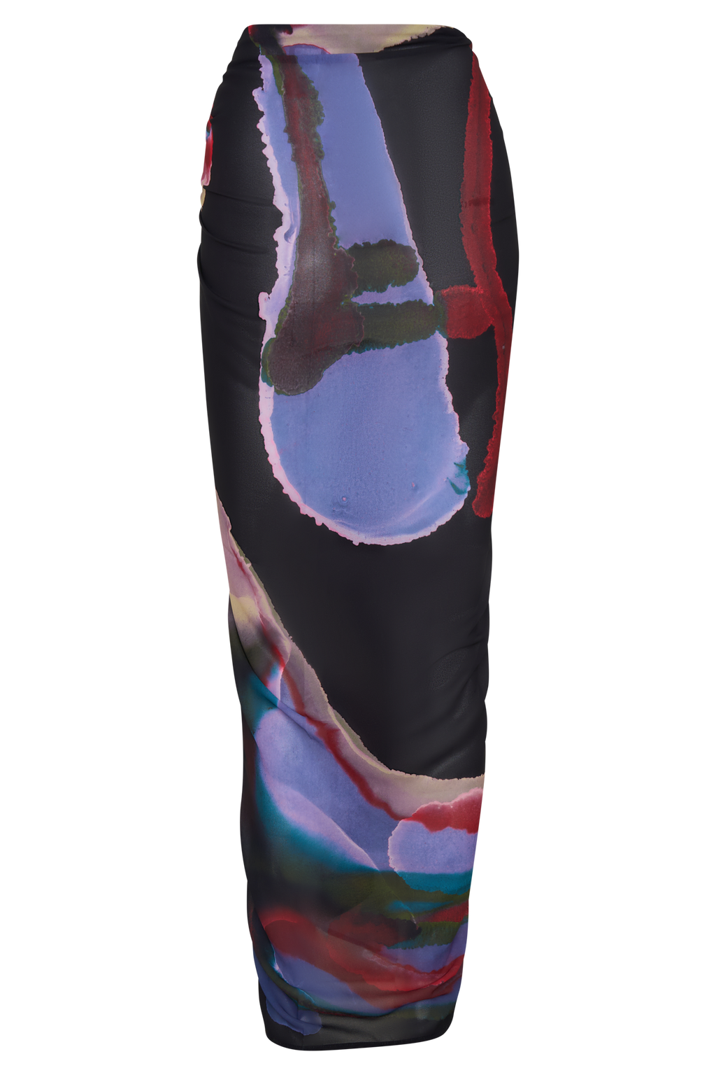 Evie Chiffon Sarong - Multi Fluid Reverie Print