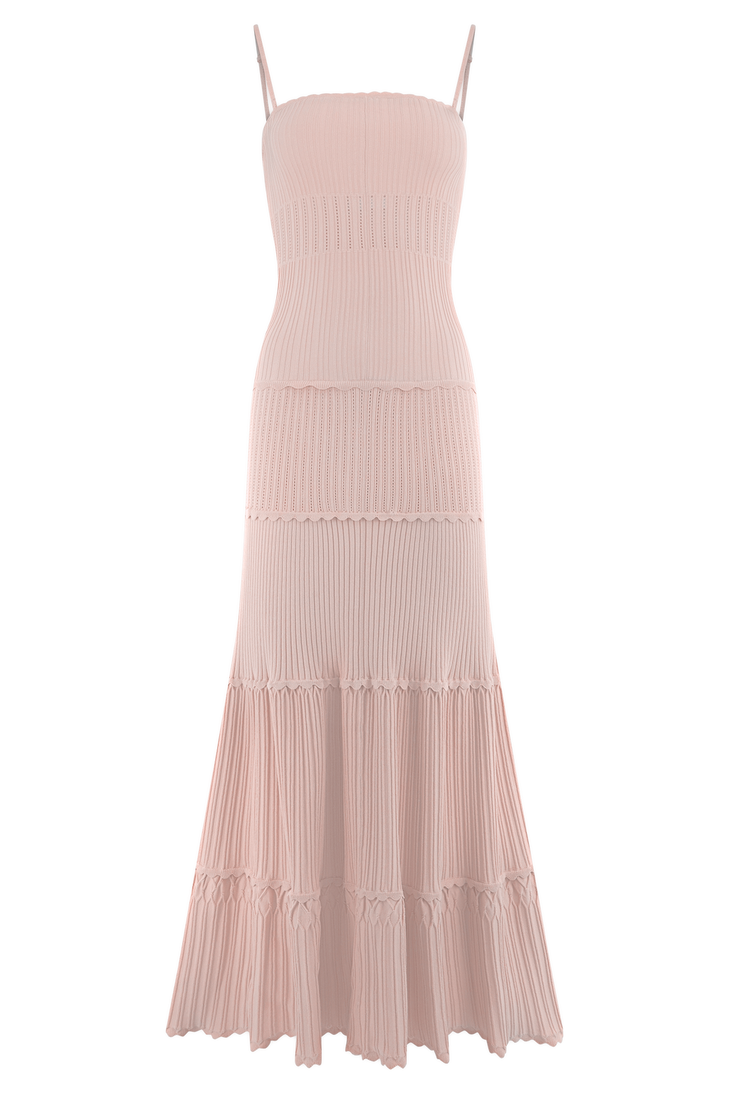 Finley Pointelle Knit Maxi Dress - Baby Pink