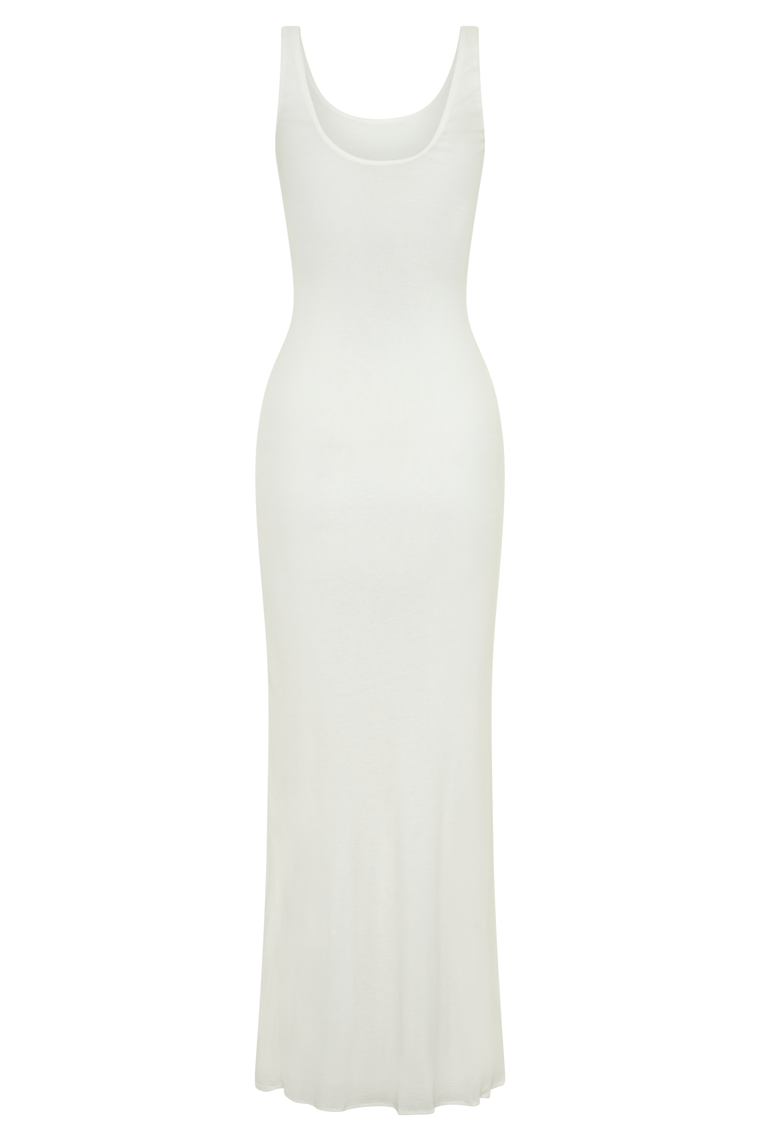 Gwenaelle Scoop Neck Jersey Maxi Dress - White