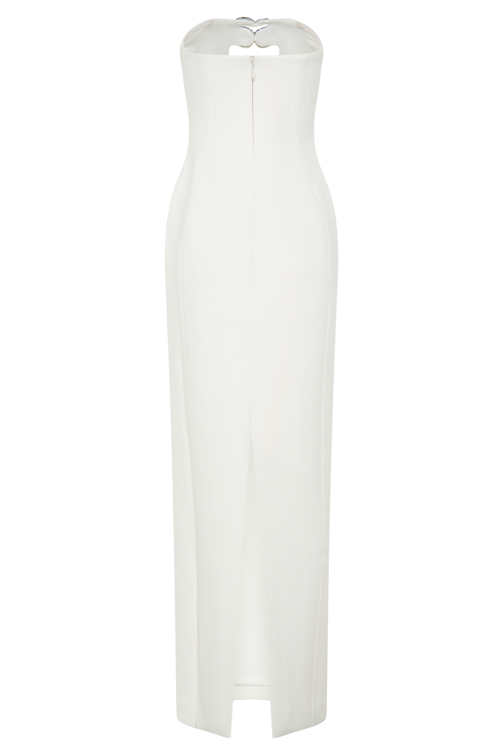 Hilda Embellished Strapless Maxi Dress - White