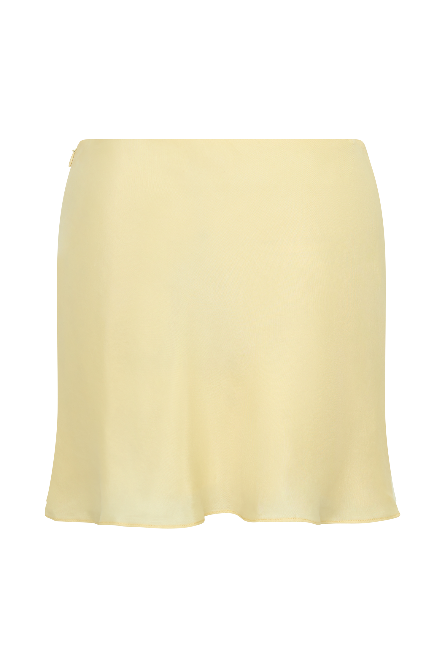 Juliana Cupro Mini Skirt - Butter