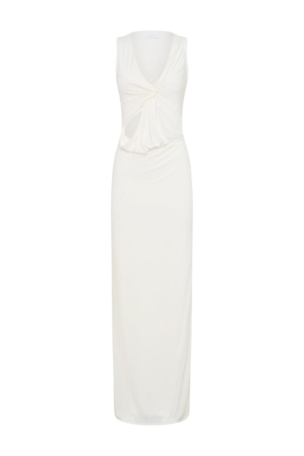 Kassidy Peached Jersey Maxi Dress - Ivory