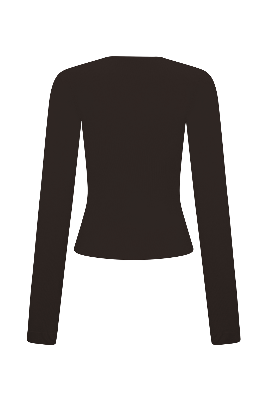 Kaylen Knit Long Sleeve Top - Dark Chocolate