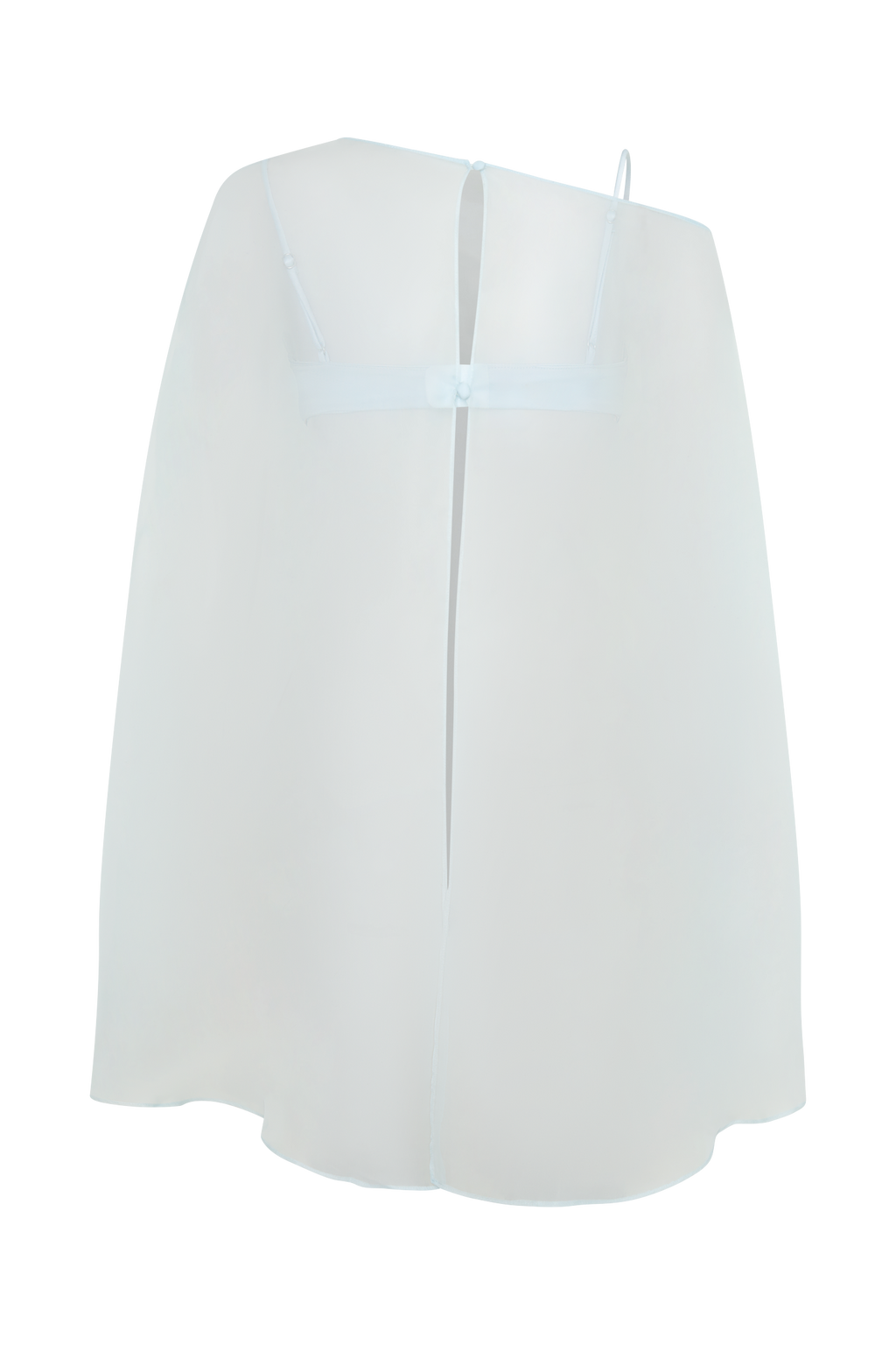Kirstine Bralette With Chiffon Cape - Ice Blue