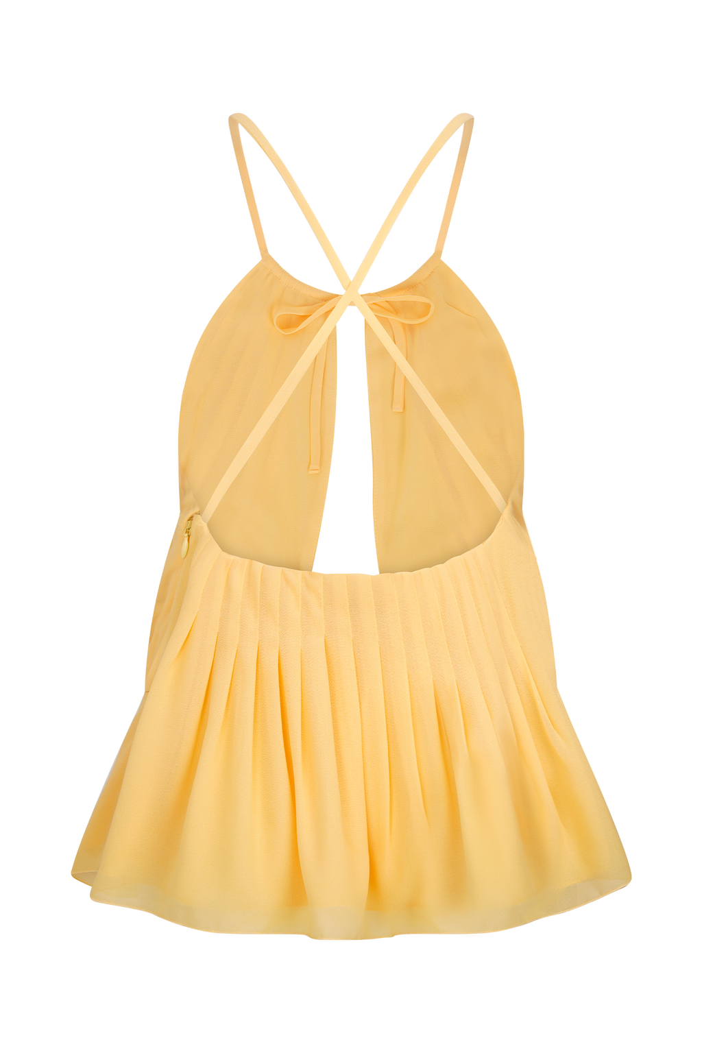 Korra Chiffon Halter Top - Butterscotch