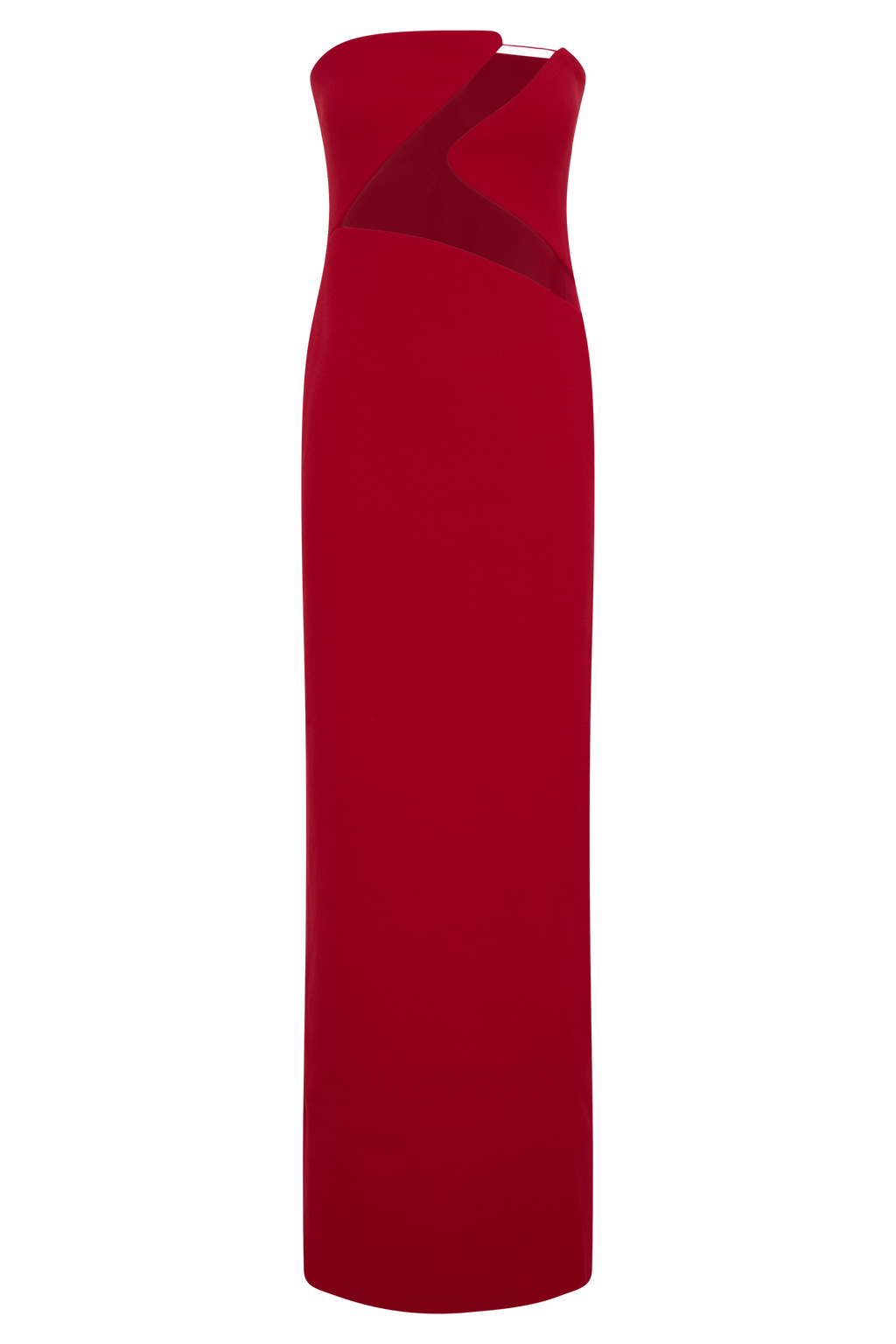 Lianne Strapless Maxi Dress - Red