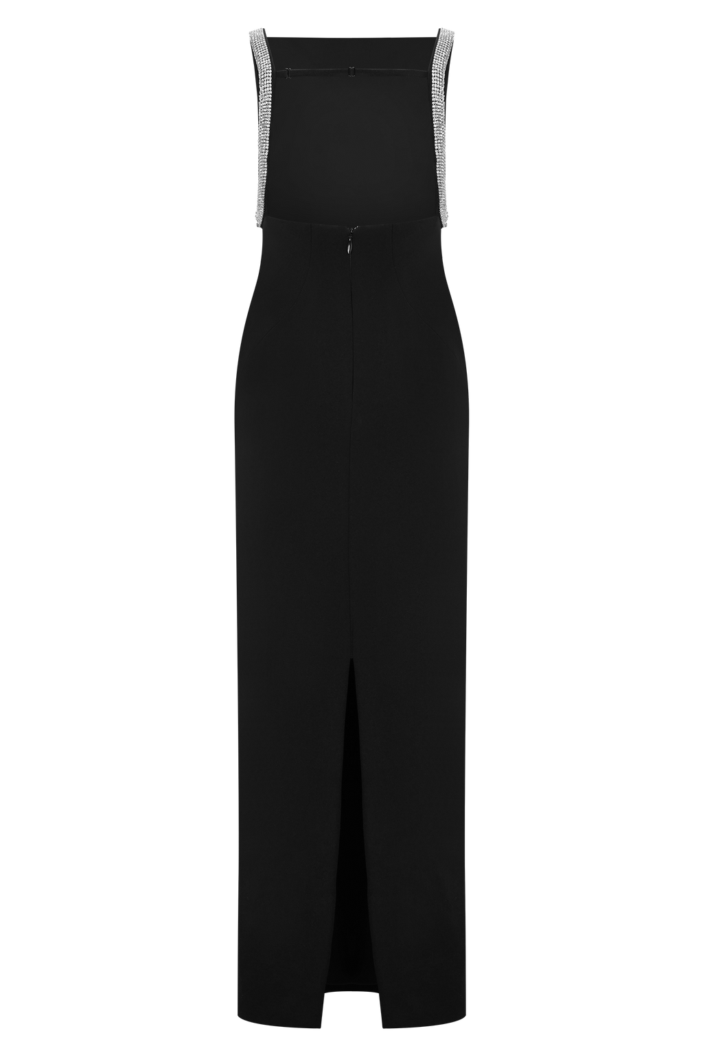 Lorde Embellished Crepe Maxi Dress - Black