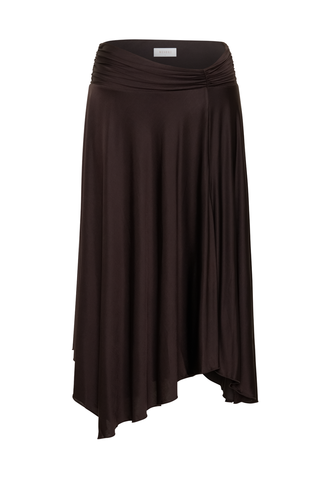 Luu Slinky Midi Skirt - Dark Chocolate