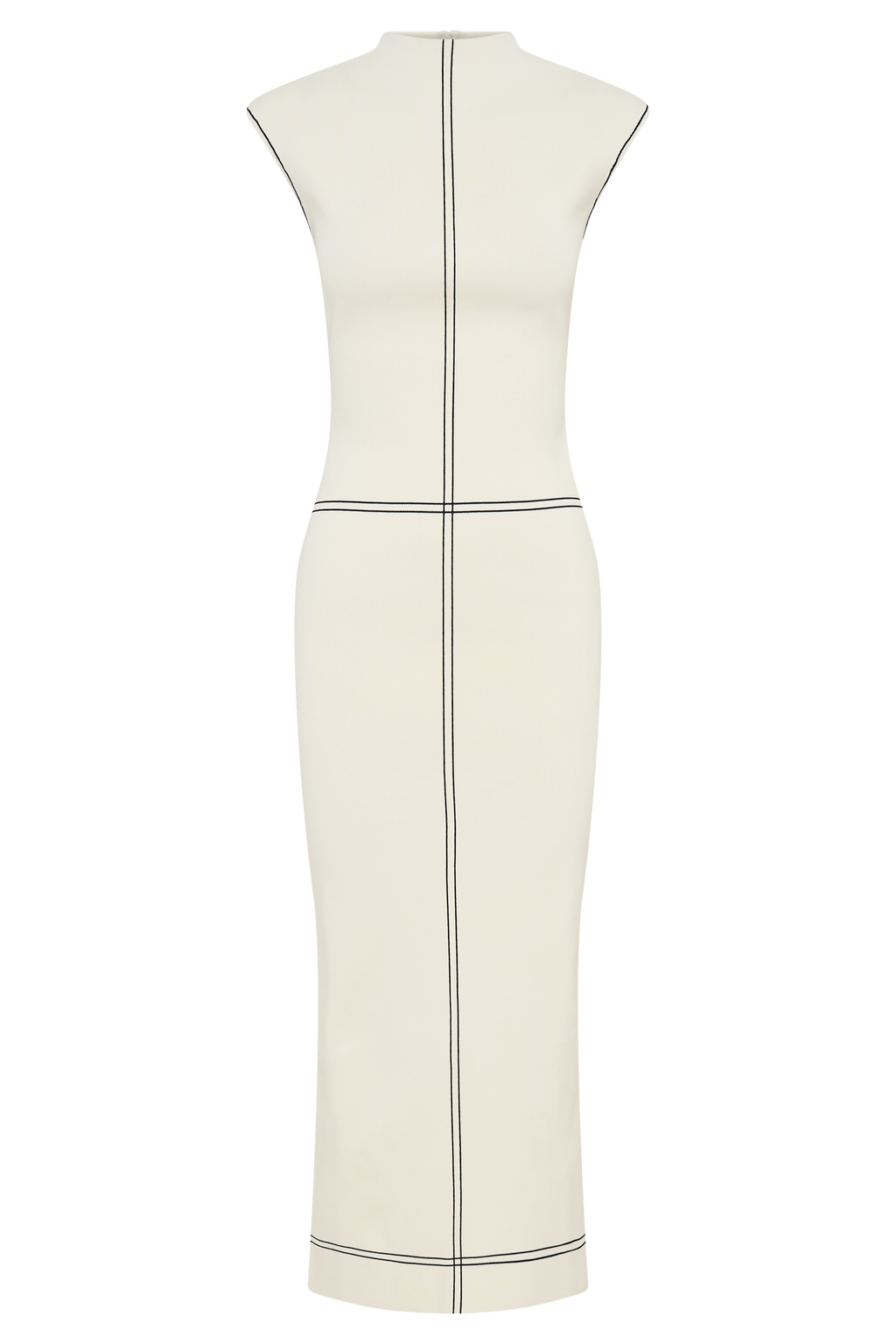 Malone Bandage Knit Midi Dress - Ivory