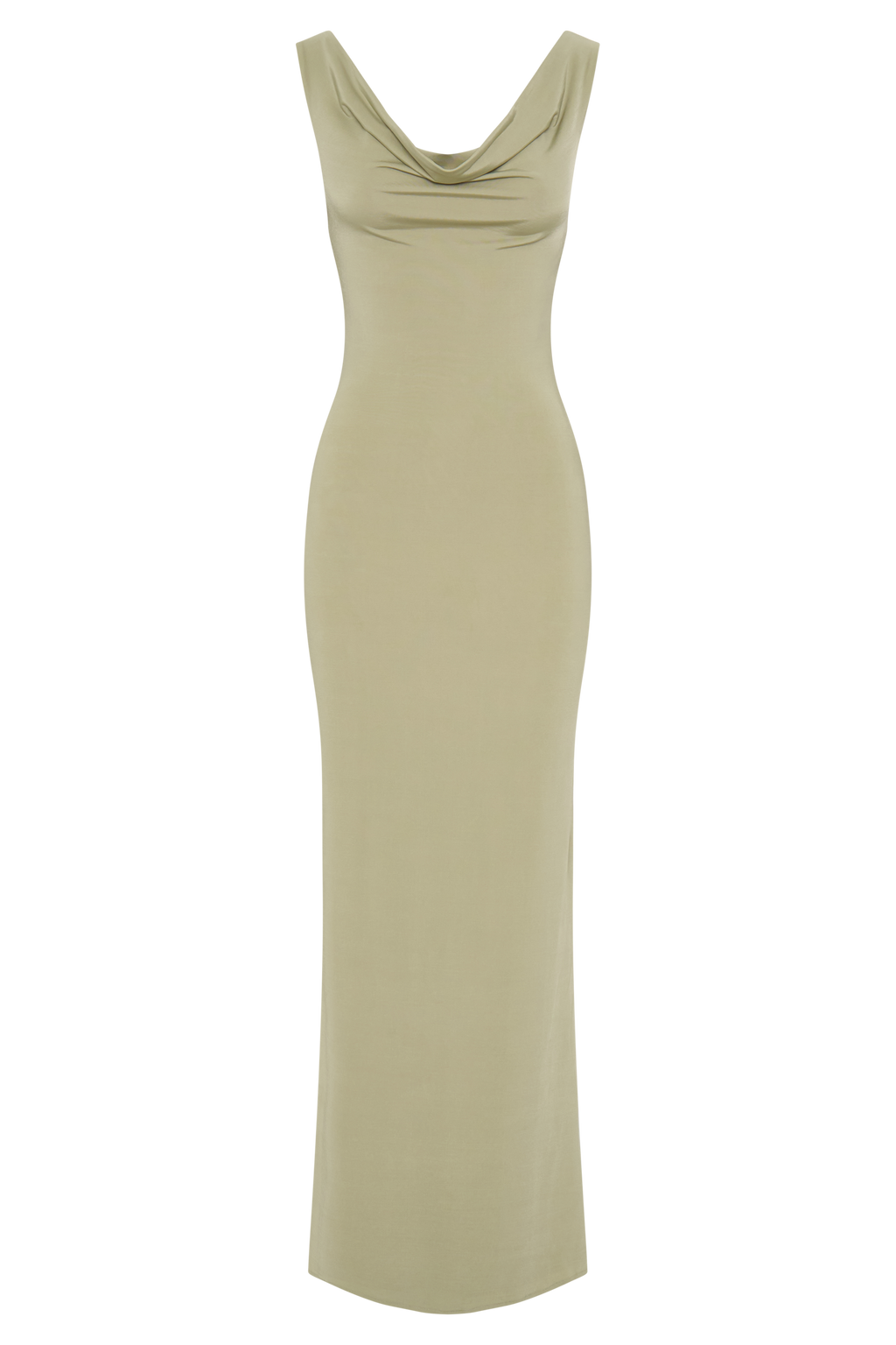 Marta Slinky Cowl Maxi Dress - Sage