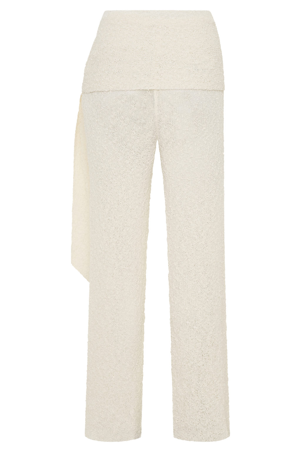 Mattais Boucle Knit Pants - Ivory