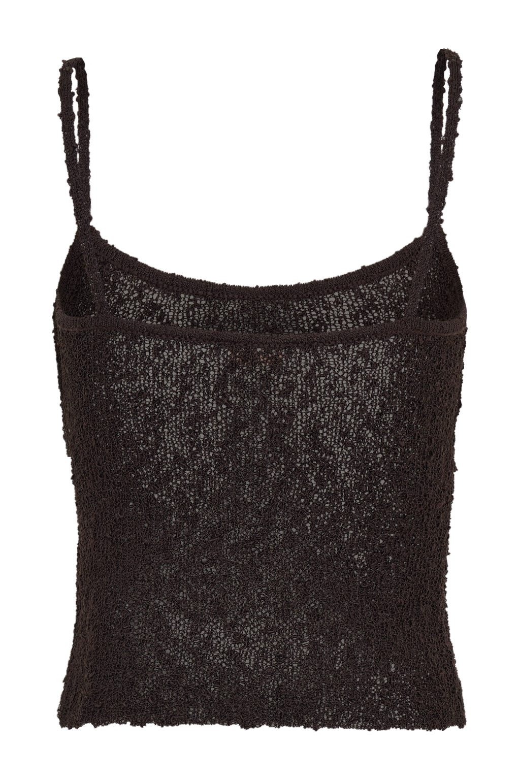 Mattais Boucle Knit Top - Dark Chocolate
