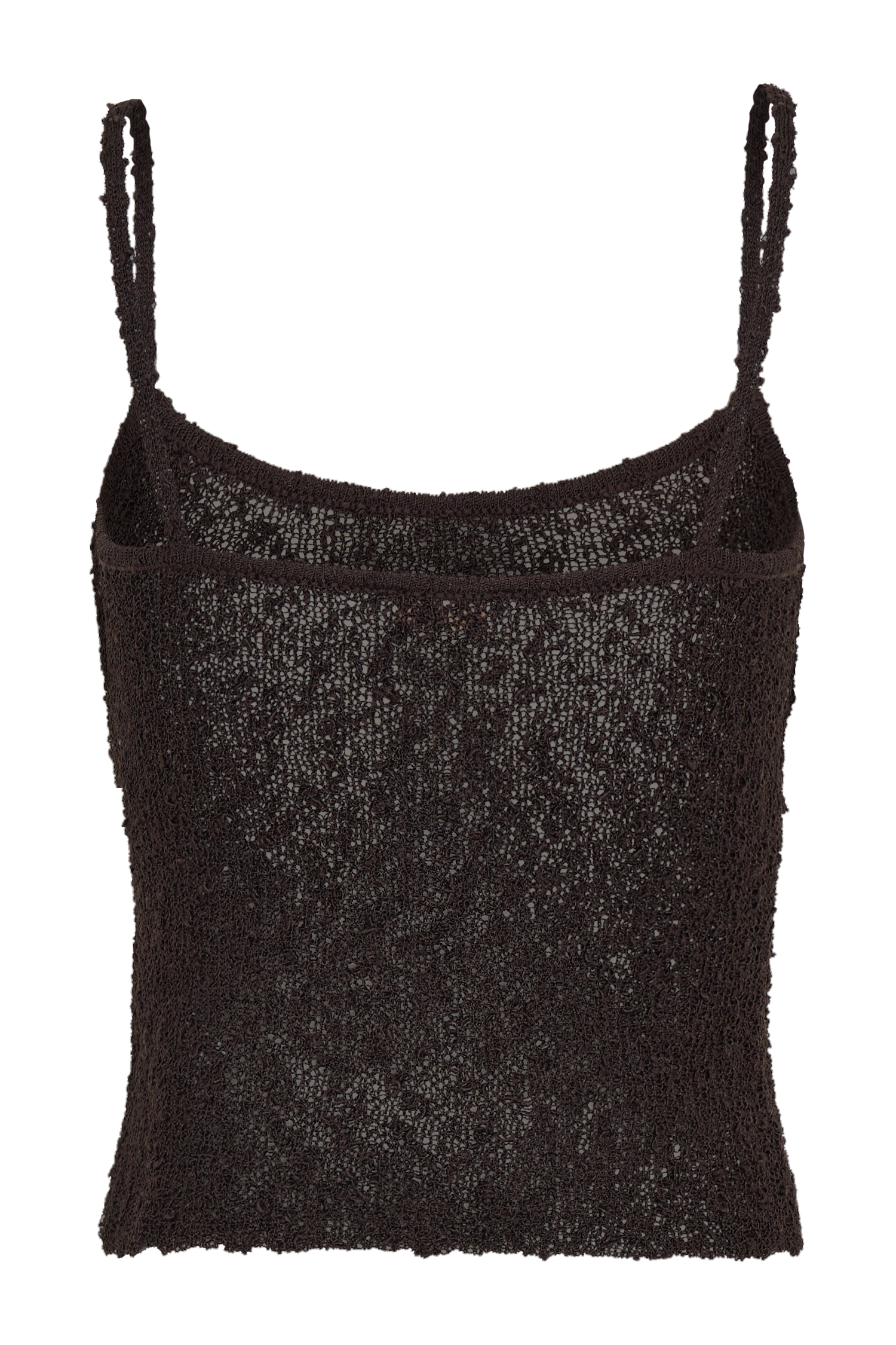 Mattais Boucle Knit Top - Dark Chocolate