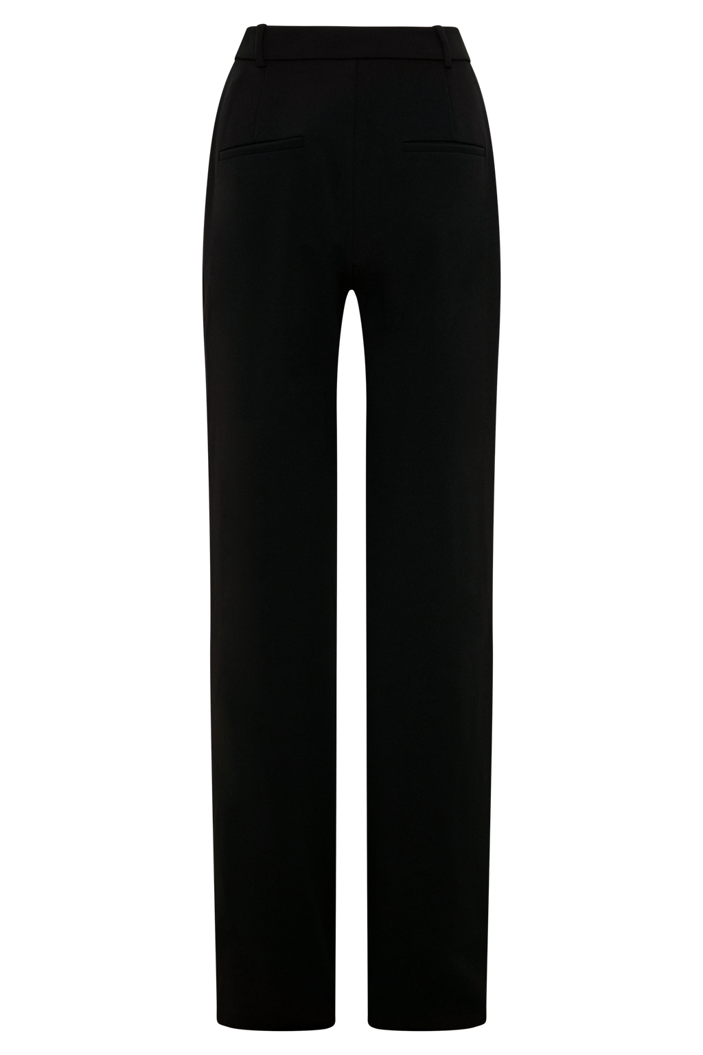 Maude Crepe Straight Leg Pants - Black