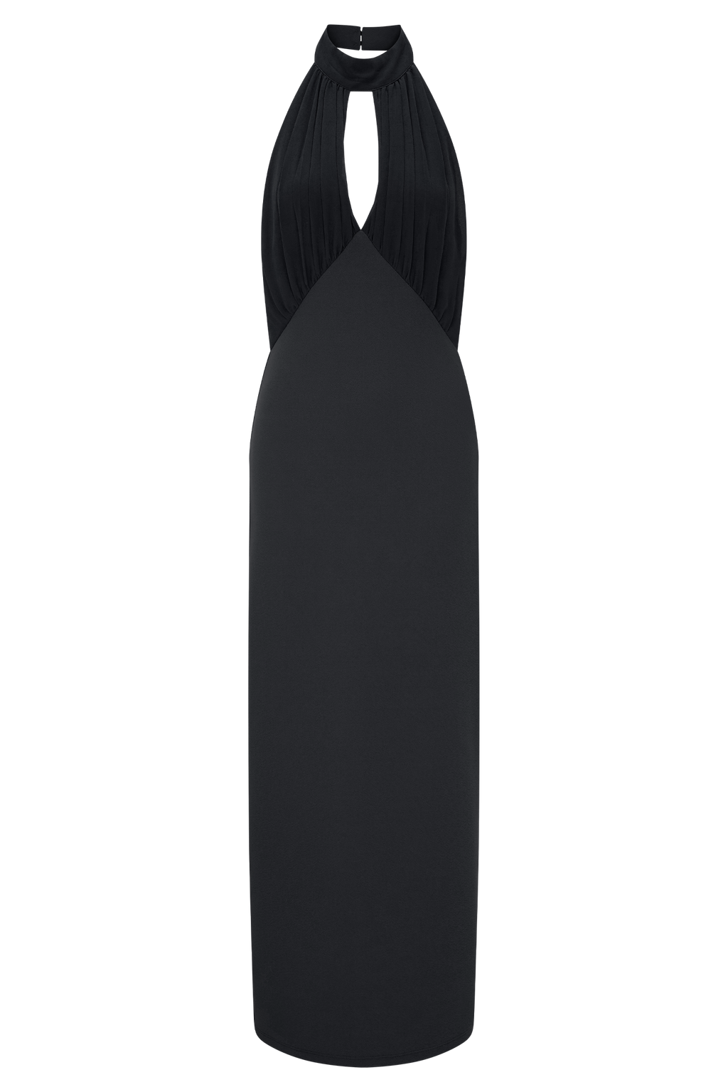 Mierah Halter Midi Dress - Black