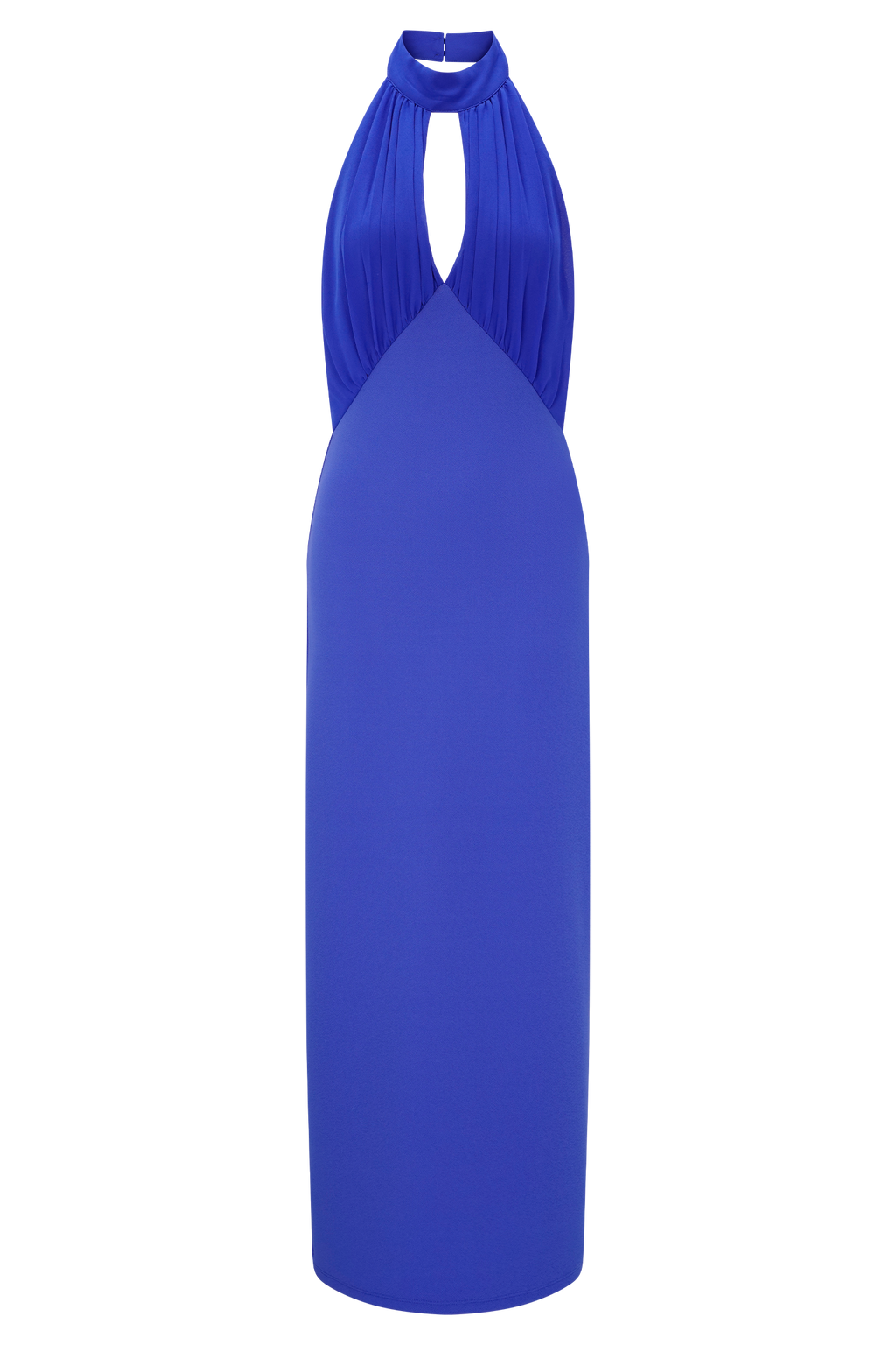 Mierah Halter Midi Dress - Cobalt Blue