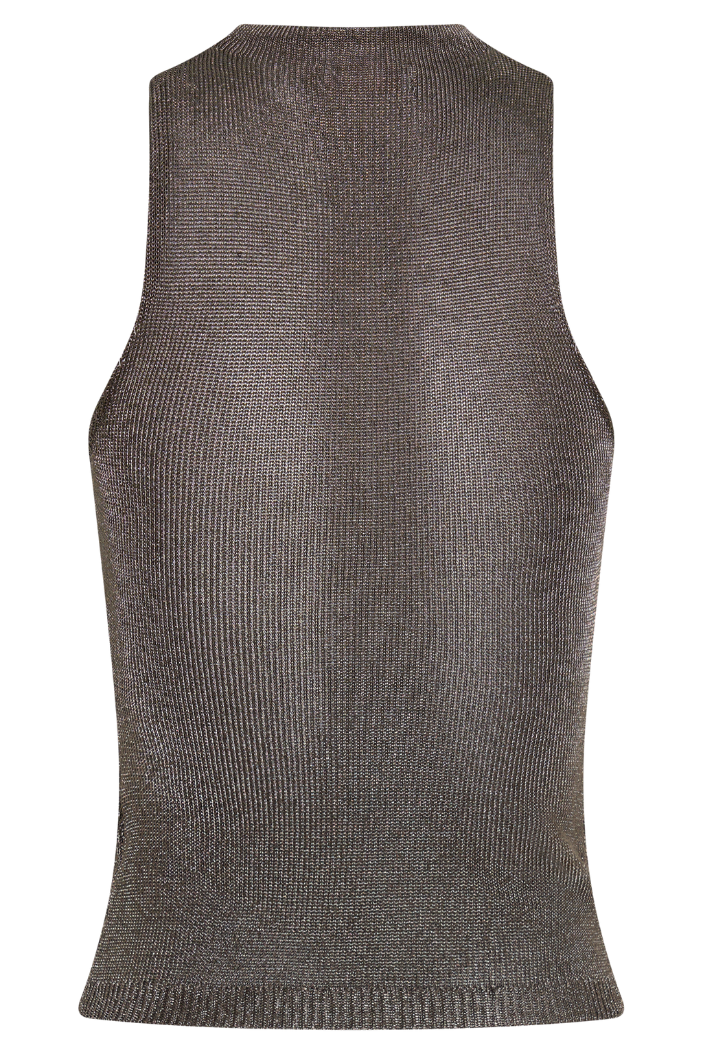 Nikki Lurex Top With Hardware - Gunmetal