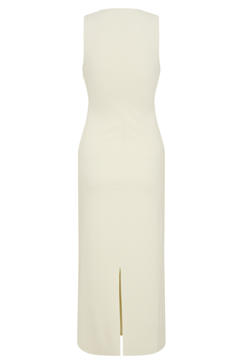 Norah Sleeveless Crepe Midi Dress - Ivory