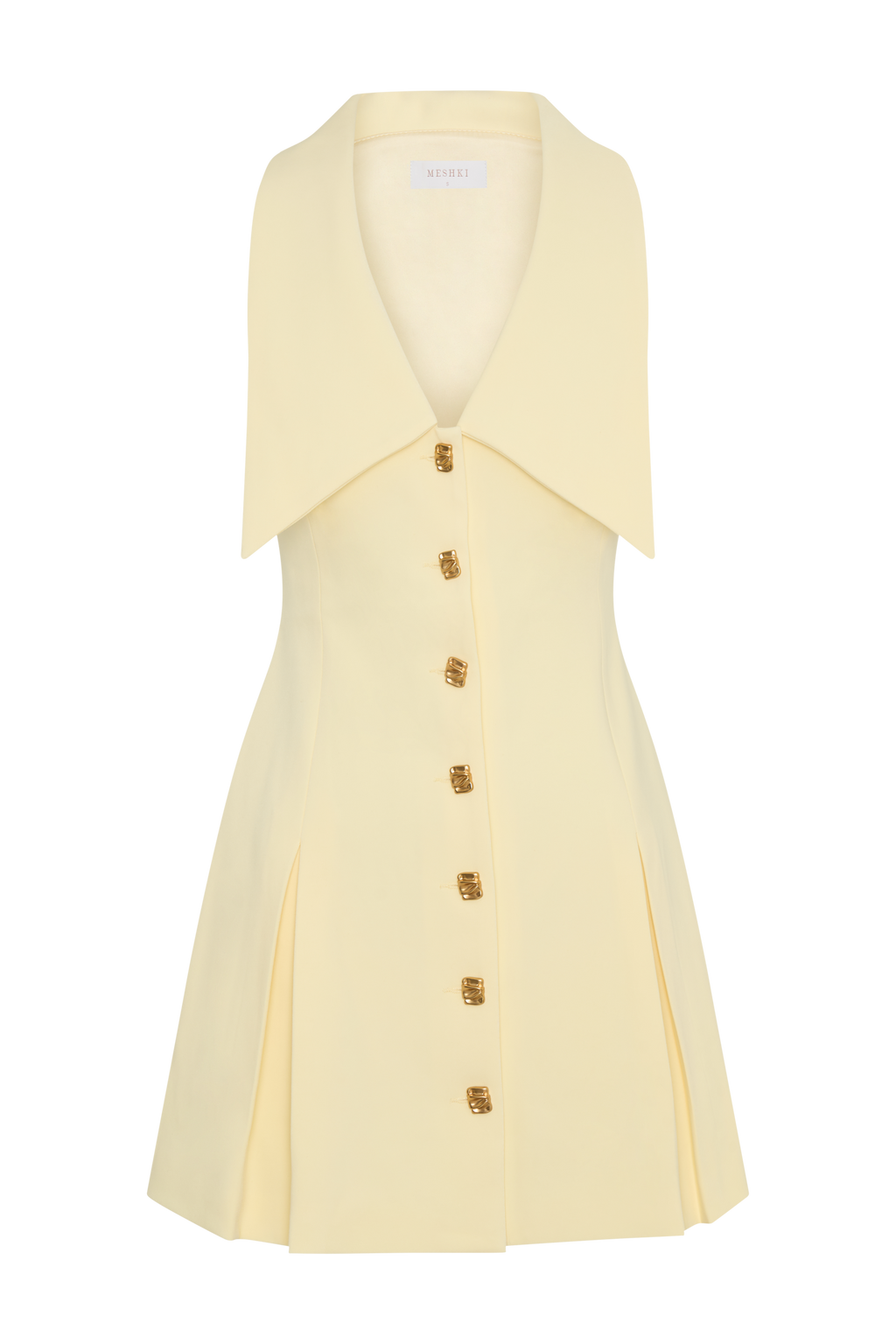 Oli Sleeveless Mini Dress - Lemon