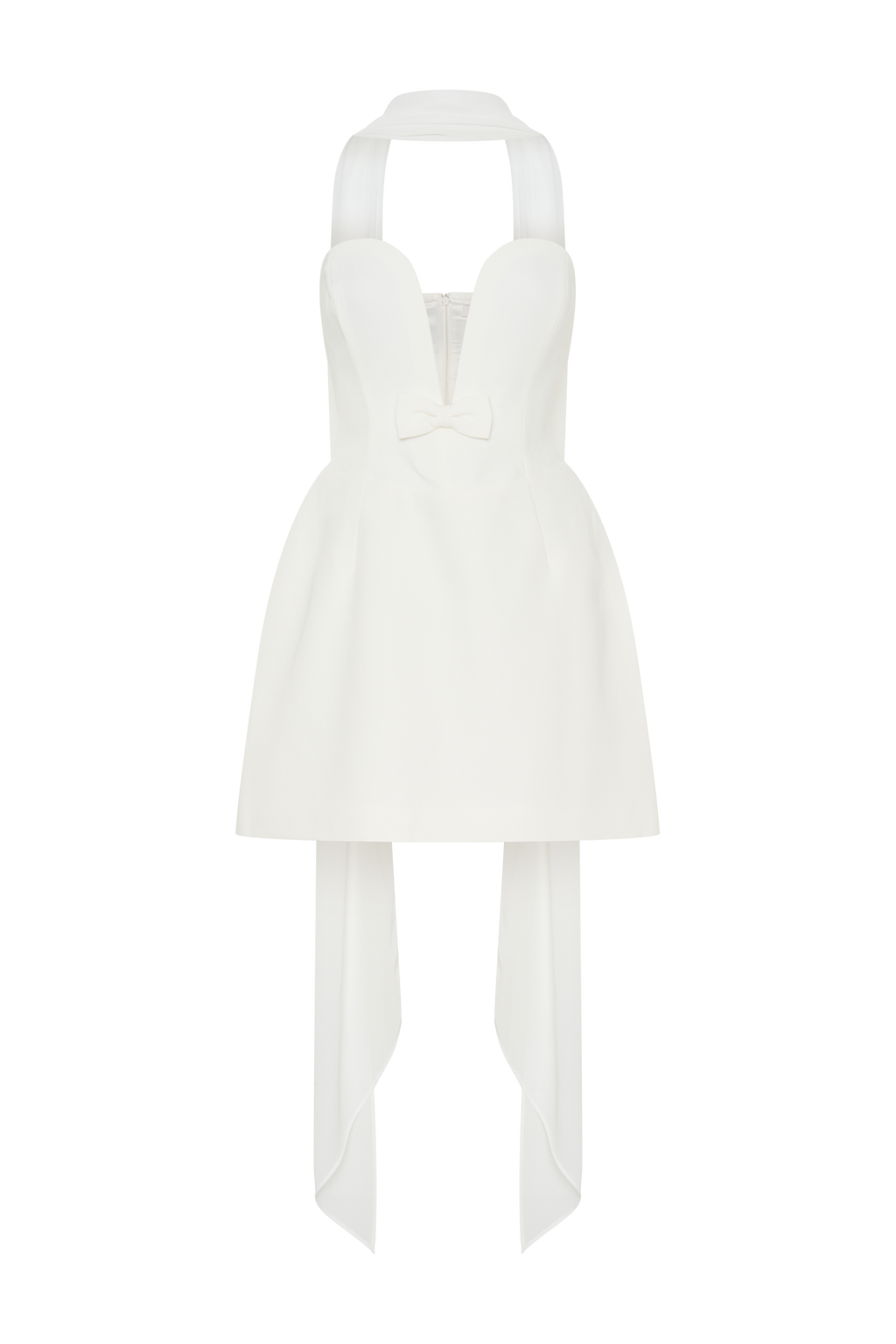 Orellia Strapless Suiting Mini Dress - Ivory