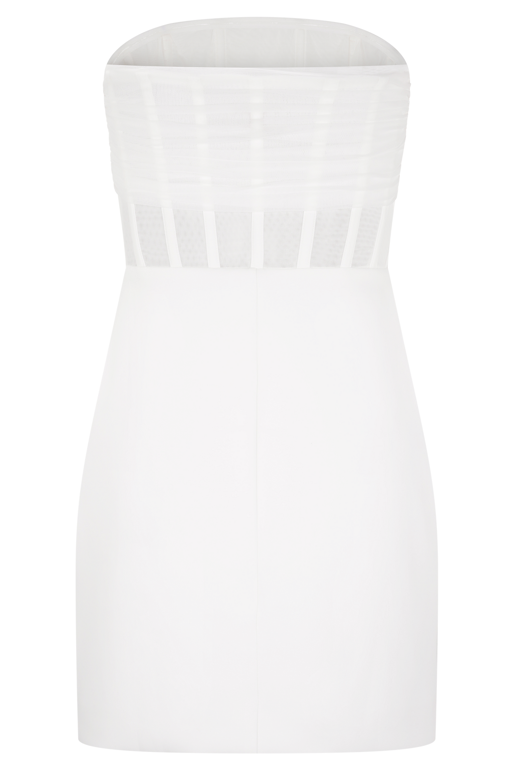 Palmer Mesh Corset Mini Dress - Ivory