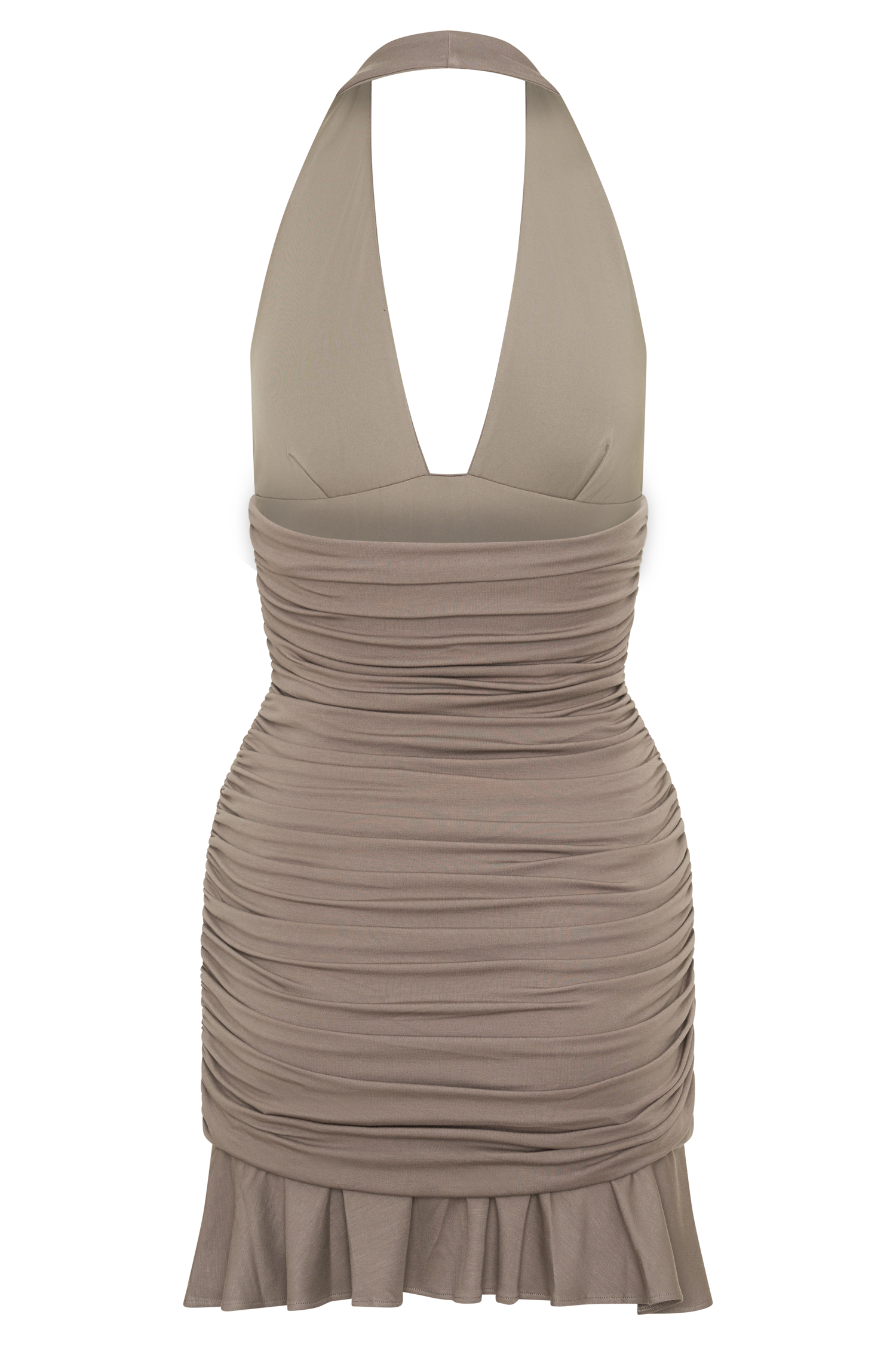 Peregrine Modal Halter Mini Dress - Neutral