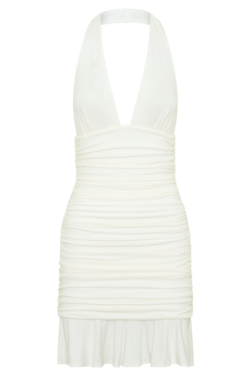 Peregrine Modal Halter Mini Dress - Ivory