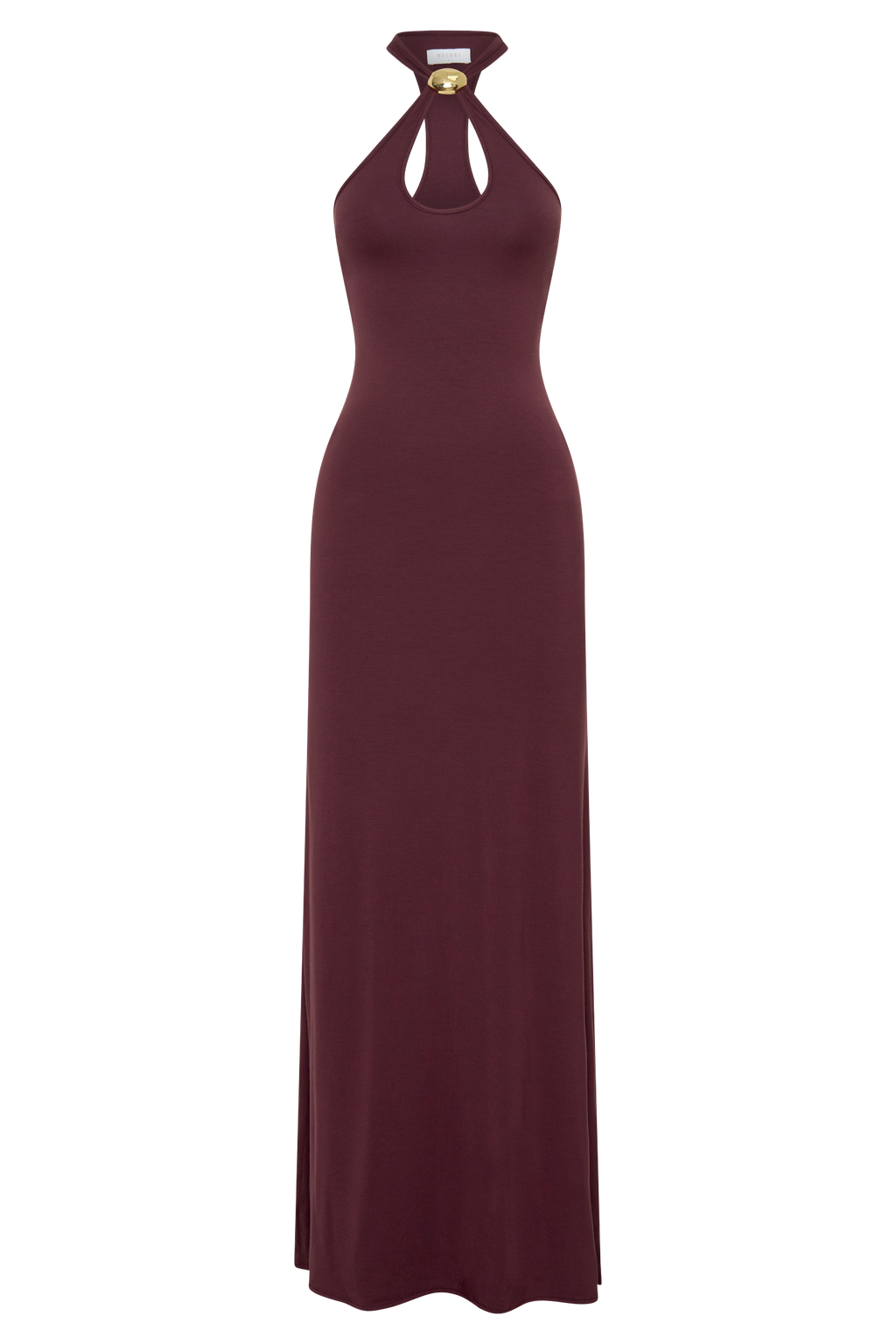 Ramona Modal Maxi Dress With Hardware - Mahogany