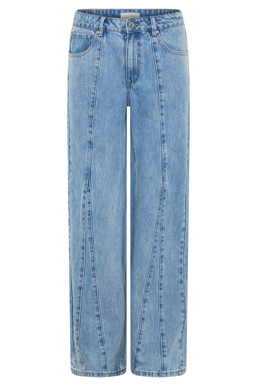 Roy Mid Rise Wide Leg Denim Jeans - Classic Blue