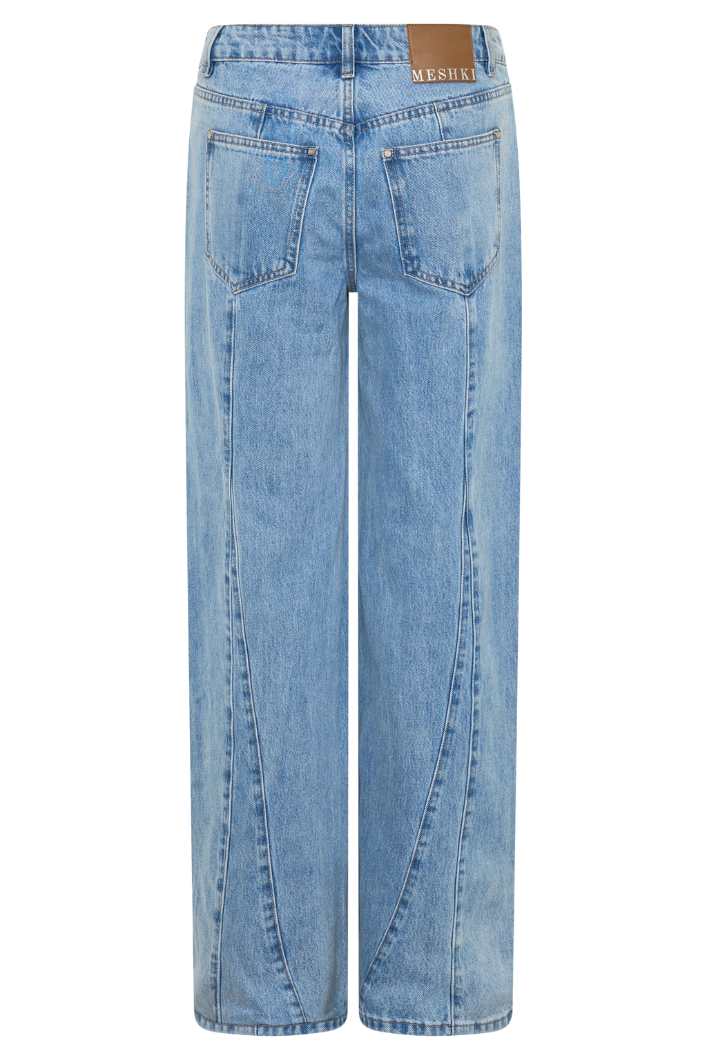Roy Mid Rise Wide Leg Denim Jeans - Classic Blue